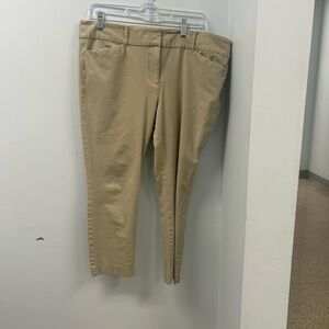 LOFT Outlet Beige Casual Trousers
